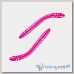 Приманка Libra Lures Fatty D Worm Tournament 55 (019 Hot pink limited edition) (Сыр) (5,5см) 12 шт.