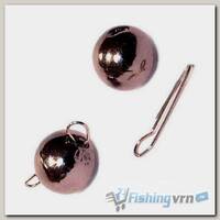 Груз чебурашка-шар вольфрамовый разборный Kosadaka 1.5г (3шт.) Black Nickel