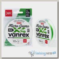 Леска плетеная Lucky John Micro Game X4 #0.6PE (0,12мм, 5,1кг) 150м Fluo Green
