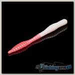Приманка Soorex Soorex Worm 80мм (1.3г, 6 шт) цвет 226 Белый-розовое свечение, аромат - Чеснок