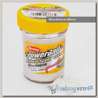 Паста форелевая Berkley Powerbait Natural Scent Glitter Trout Bait (50 г) Bloodworm White