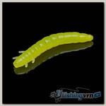 Приманка Soorex King Worm 55мм (1.8г, 7 шт) цвет 211 Лимонное свечение, аромат - Зеленое яблоко