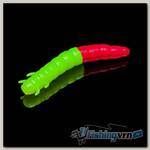 Приманка Soorex King Worm 55мм (1.8г, 7 шт) цвет 302 Шартрез-Фуксия, аромат - Зеленое яблоко