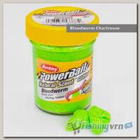 Паста форелевая Berkley Powerbait Natural Scent Glitter Trout Bait (50 г) Bloodworm Chartreuse