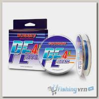 Шнур Dunaev Braid PE X4 (0,10мм, 3,8кг) 150м Multicolor