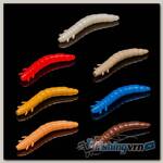 Приманка Soorex King Worm 55мм (1.8г, 7 шт) цвет 308 Микс 3, аромат - Чеснок