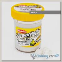 Паста форелевая Berkley Powerbait Natural Scent Glitter Trout Bait (50 г) Garlic White