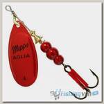 Блесна вращающаяся Mepps Aglia Platinum Rouge #4 (9 г) красная