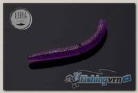 Приманка Libra Lures Fatty D'Worm 75 (020 Purple with glitter) (Сыр) (7,5см) 8 шт.