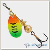 Блесна вращающаяся Mepps Aglia Fluo Tiger #0 (2,5 г)