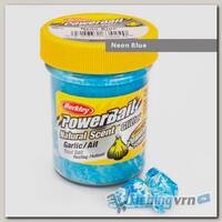 Паста форелевая Berkley Powerbait Natural Scent Glitter Trout Bait (50 г) Garlic Neon Blue
