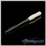 Приманка Soorex Soorex Worm 80мм (1.3г, 6 шт) цвет 309 Белый-Черный, аромат - Голубика