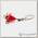 Тейл-спиннер UF Studio Hurricane 2,5г Red glitter