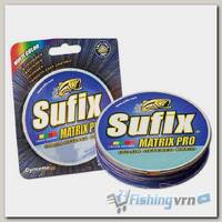 Леска плетеная Sufix Matrix Pro x6 100м (0.25мм,22.5кг) Многоцветная