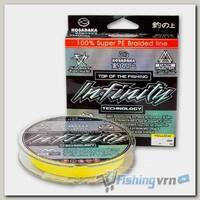 Шнур плетеный Kosadaka Infinity 110м (0,08мм) Fluo Yellow