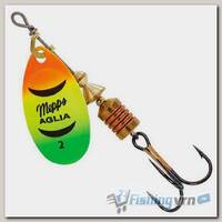Блесна вращающаяся Mepps Aglia Fluo Tiger #2 (4,5 г)