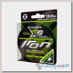 Плетеный шнур Zemex Iron X5 150 м, d 0.24 мм, moss green