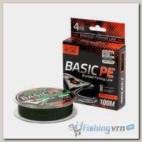 Леска плетеная Select Basic PE 100м (0,14мм) Dark green