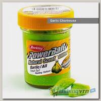 Паста форелевая Berkley Powerbait Natural Scent Glitter Trout Bait (50 г) Garlic Chartreuse