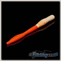 Приманка Soorex Soorex Worm 80мм (1.3г, 6 шт) цвет 301 Белый-Оранжевый, аромат - Слива