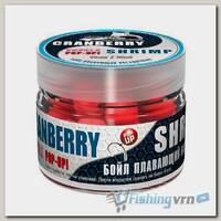 Бойлы плавающие двухцветные Sonik Baits Fluo Pop-Ups Cranberry-Shrimp(Клюква-Креветка) 14мм 90мл