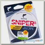 Леска плетеная Salmo Sniper BP All R Braid X4 125м 0,17 (Grass Green)
