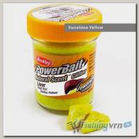 Паста форелевая Berkley Powerbait Natural Scent Glitter Trout Bait (50 г) Liver Sunshine Yellow
