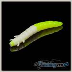 Приманка Soorex King Worm 55мм (1.8г, 7 шт) цвет 303 Белый-Лимон, аромат - Зеленое яблоко