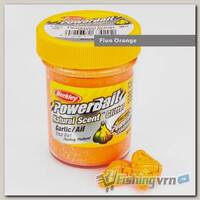 Паста форелевая Berkley Powerbait Natural Scent Glitter Trout Bait (50 г) Garlic Fluo Orange