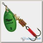 Блесна вращающаяся Mepps Aglia Platinum Vert #2 (4,5 г) зеленая