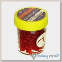 Насадки искусственные съедобные Kosadaka Bloodworm Мотыль красный (банка, 18 г)
