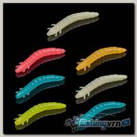 Приманка Soorex King Worm 55мм (1.8г, 7 шт) цвет 215 Glow микс, аромат - Банан