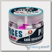 Бойлы плавающие двухцветные Sonik Baits Fluo Pop-Ups Spices-Plum(Специи-Слива) 14мм 90мл
