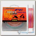 Леска плетеная Kosadaka Super Line PE X4 300м (0,18мм) Multicolor