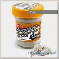 Паста форелевая Berkley Powerbait Natural Scent Glitter Trout Bait (50 г) Fish Pellet White