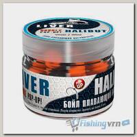 Бойлы плавающие двухцветные Sonik Baits Fluo Pop-Ups Liver-Halibut(Печень-Палтус) 14мм 90мл