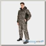 Костюм зимний Huntsman Амур, Графика листва антрацит (размер-48-50)