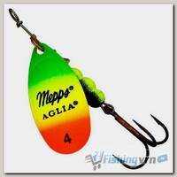 Блесна вращающаяся Mepps Aglia Fluo Tiger #4 (9 г)