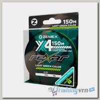 Плетеный шнур Zemex Rexar X4 150 м, d 0.18 мм, light green