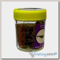 Насадки искусственные съедобные Kosadaka Shrimp Креветка зелёная (банка, 9 г)