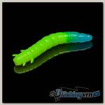 Приманка Soorex King Worm 55мм (1.8г, 7 шт) цвет 216 Шартрез-Голубое свечение, аромат - Слива