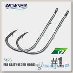 Крючки Owner 5123 Ebi Baitholder Hook №1