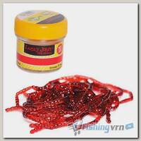 Насадки искусственные съедобные Lucky John Pro Series Extra Blood Worm мотыль 200шт.