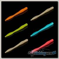 Приманка Soorex Soorex Worm 80мм (1.3г, 6 шт) цвет 215 Glow микс, аромат - Банан