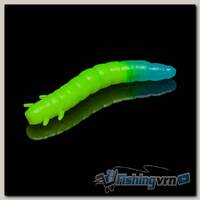 Приманка Soorex King Worm 55мм (1.8г, 7 шт) цвет 216 Шартрез-Голубое свечение, аромат - Банан