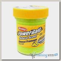 Паста форелевая Berkley Powerbait Natural Scent Glitter Trout Bait (50 г) Cheese Chartreuse