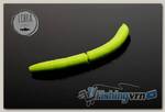 Приманка Libra Lures Fatty D'Worm 55 (027 Green apple) (Сыр) (5,5см) 12 шт.