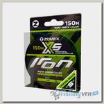 Плетеный шнур Zemex Iron X5 150 м, d 0.30 мм, moss green