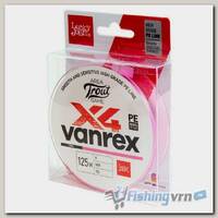 Леска плетеная Lucky John Vanrex Area Trout game Х4 Braid 125м (0.06мм,2кг) Pink