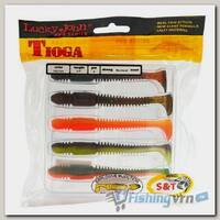 Силиконовые приманки Lucky John Pro Series Tioga 3.9 (10 см) MIX2